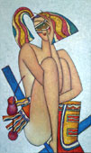 "Blue Ski Goddess"